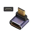 xiwai 8 K внизу угол Mini HDMI. вращение HDMI 2.1 mother UHD повышение Gold конвертер адаптер. 8 K 60 hz HDTV. поддержка делать 