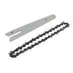 チェーン刃 チェーンソーガイドプレート 6インチ 高強度 マンガン鋼 交換簡単 18.6x3.4cm 軽量 高硬度 電動のこぎりアクセサリー
