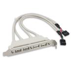 CY 4 порт USB 2.0 женский из материнская плата 9 булавка 10 булавка заголовок кабель держатель имеется PCI-E