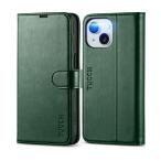 TUCCH iPhone 15 соответствует кейс блокнот type iPhone15 кейс блокнот type карта место хранения подставка функция все защита ударная абсорбция высококлассный PU кожа TP
