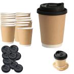 aninako пластик cup 320ml 50 шт. комплект прозрачный BPA свободный одноразовый лёд кофе / лёд чай / смузи /tapioka соответствует крышка 