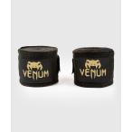 VENUM KONTACT Vantage 4m черный / Gold BOXING HAND WRAPSbenmvenm Contact hand lap 