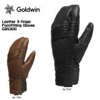 2025-26 GOLDWIN( goldwyn )Leather 3-finger Formfitting Gloves( кожа 3 палец перчатка )/ G85300[ лыжи перчатка ][ суббота, воскресенье и праздничные дни . отправка ]
