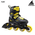 ROLLERBLADE( ролик лезвие )FURY BK/YL( Fury черный / желтый )[ Junior роликовые коньки / ограниченное количество ]