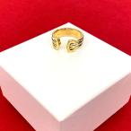 極 美品 CARTIER カルティエ 2C リング K18 イエローゴールド 指輪 11号 アクセサリー レディース ゴールド シルバー 301-3