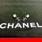 ショッピングCHANEL 極 美品 希少品 コメあり B13B CHANEL シャネル ココマーク モチーフ メッキ ピアス アクセサリー メンズ レディース シルバー 133-4