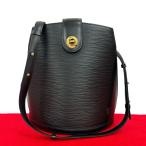 極 美品 LOUIS VUITTON ルイヴィトン ヴィンテージ クリュニー エピ レザー 本革 ショルダーバッグ ボディバッグ ノワール 419-9