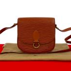 極 美品 袋付 LOUIS VUITTON ルイヴィトン ヴィンテージ ミニ サンクルー エピ レザー 本革 ショルダーバッグ ケニアブラウン 66-10