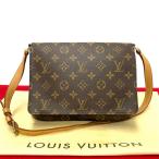 極 美品 袋付き LOUIS VUITTON ルイヴィトン ヴィンテージ ミュゼット タンゴ モノグラム レザー セミ ショルダーバッグ ブラウン 10252