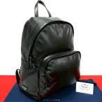 極 美品 希少品 PRADA プラダ 三角ロゴ プレート 金具 レザー 本革 リュックサック バックパック デイパック ブラック 黒 メンズ 75619