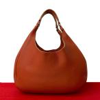 極 美品 BOTTEGA VENETA ボッテガヴェネタ イントレチャート レザー 本革 ハンドバッグ ミニ トートバッグ ダークオレンジ 93282