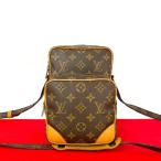 極 美品 LOUIS VUITTON ルイヴィトン ヴィンテージ アマゾン モノグラム レザー 本革 ショルダーバッグ ポシェット ブラウン 15577