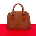 ショッピングLOUIS 極 美品 LOUIS VUITTON ルイヴィトン ヴィンテージ サブロン エピ レザー 本革 ハンドバッグ ミニ ボストンバッグ ケニアブラウン 93231