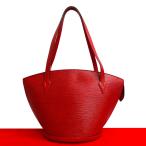極 美品 LOUIS VUITTON ルイヴィトン ヴィンテージ サンジャック ショッピング エピ レザー トートバッグ カスティリアンレッド 11631