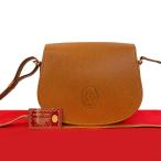ほぼ未使用 希少品 カード付 CARTIER カルティエ マストライン レザー 本革 ショルダーバッグ ポシェット サコッシュ ブラウン 11568