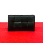 ショッピングヴェネタ 極 美品 希少品 BOTTEGA VENETA ボッテガヴェネタ カセット ジップアラウンド ウォレット レザー 本革 長財布 ブラック 黒 68928