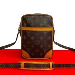 ショッピングルイ･ヴィトン ほぼ未使用 LOUIS VUITTON ルイヴィトン ヴィンテージ ダヌーブ モノグラム 柄 レザー 本革 ミニ ショルダーバッグ ブラウン 86360