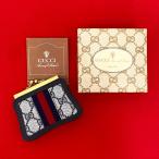 極 美品 箱付き GUCCI グッチ オールドグッチ ヴィンテージ シェリーライン GG 柄 レザー 本革 コインケース 小銭入れ ネイビー 14471
