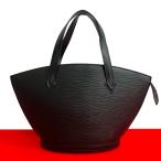 極 美品 LOUIS VUITTON ルイヴィトン ヴィンテージ サンジャック エピ レザー 本革 ハンドバッグ ミニ トートバッグ ノワール 14808