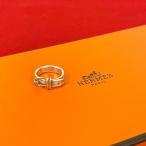 ショッピングエルメス 極 美品 HERMES エルメス サンチュール シルバー925 リング 指輪 9号 アクセサリー ジュエリー シルバー 92783