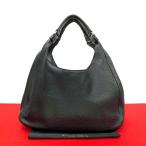 極 美品 希少品 BOTTEGA VENETA ボッテガヴェネタ イントレチャート レザー 本革 トートバッグ ハンドバック ブラック 黒 40875