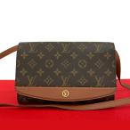 極 美品 LOUIS VUITTON ルイヴィトン ヴィンテージ ボルドー モノグラム レザー 本革 ショルダーバッグ ポシェット ブラウン 31145