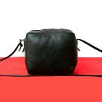 ショッピングロエベ 極 美品 LOEWE ロエベ ヴィンテージ アナグラム ロゴ ナッパ レザー 本革 ミニ ショルダーバッグ ポシェット ダークネイビー 29605