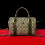 極 美品 GUCCI グッチ オールドグッチ ヴィンテージ シェリーライン GG ロゴ 金具 レザー 2way ハンドバッグ ショルダーバッグ 31589