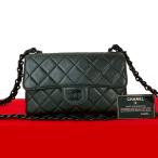 極 美品 カード シール有 5番台 CHANEL シャネル マトラッセ ココマーク ラムスキン ショルダーバッグ ポシェット ブラック 39763