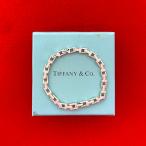 極 美品 TIFFANY&Co. ティファニー T ナロー ブレスレット シルバー925 チェーン バングル アクセサリー シルバー 51959