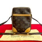 極 美品 LOUIS VUITTON ルイヴィトン ダヌーブ モノグラム ロゴ レザー 本革 ミニ ショルダーバッグ ポシェット ブラウン 19027