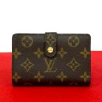 ほぼ未使用 LOUIS VUITTON ルイヴィトン ポルトフォイユ ヴィエノワ モノグラム レザー がま口 二つ折り財布 ウォレット ブラウン 35890