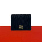 極 美品 MIUMIU ミュウミュウ ロゴ 金�