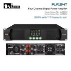 ショッピングデジタル Nuoxun PLA124T ClassD ４チャンネル デジタルパワーアンプ　8Ω1200W×4ch　2Ω2200W×4ch　初回特価販売