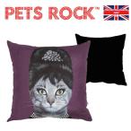 ペッツロック クッションカバー breakfast タッコーダ ペット PETSROCK ブランド 動物 ネコ　パロディ　インテリア