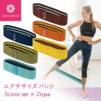 エクササイズバンド 強度別 3本 セット 収納袋付き トレーニングチューブ トレ