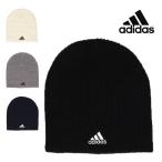 ショッピングビーニー アディダス adidas アクリル ビーニー ニット帽 黒 グレー 白 紺