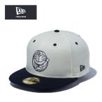 ニューエラ 59FIFTY キャップ ドラえもん コラボ ドローイング ホワイトネイビー