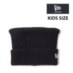 ショッピングニューエラ ニューエラ キッズ スクエアニット帽 猫耳 ネコ耳 KIDS SQUARE RIB KNIT 黒 ブラック