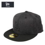 ショッピングニューエラ キャップ ニューエラ 59FIFTY キャップ ヘザーパック ロサンゼルス ドジャーズ 黒 ブラック la 大きいサイズ 7 7/8 8