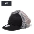 ショッピング耳あて ニューエラ キャップ 耳当て付き 9THIRTY Dog Ear ドッグイヤー ブラック 黒 無地 NEW ERA 930