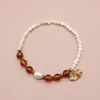 パールアンバーホワイトシェルブレス...