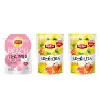 リプトン 粉末紅茶3個セット ピーチティーミックス レモンティーパウダー パウダー紅茶 詰め合わせ セット Lipton