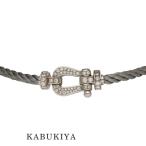 FRED Fred сила 10LM короткое колье Au750 (K18WG) колье подвеска белое золото пряжка полный бриллиант ak