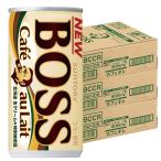 ショッピングサントリー 5/1限定+3％ 送料無料 サントリー BOSS ボス カフェオレ 185ml×90本/3ケース あすつく