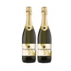  бесплатная доставка nonalcohol вино Vintense vi n тонн s Sparkling * Blanc белый 750ml× 2 шт 