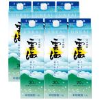 あすつく 焼酎 送料無料 雲海酒造 雲海 そば 20度 パック 1800ml 1.8L×6本