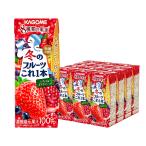 送料無料 カゴメ 冬のフルーツこれ一本 いちご＆ざくろブレンド 200ml×4ケース/96本