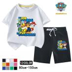 送料無料 子供服 セットアップ パウパトロール 男の子 女の子 夏物 半袖 2点セット 上下セット Tシャツ パンツ ショートパンツ ジュニア おしゃれ 可愛い