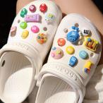 20点セット サンダル デコレーションピン チャームズ ジビッツ エムアンドエムズ  チョコ 食べ物 可愛い かわいい おもろい キャンディーベア 飴